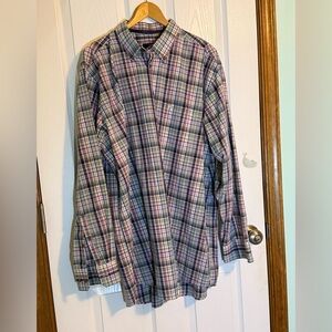 Seidensticker Slendesto Colorful Plaid Button Up XXL (46/18)